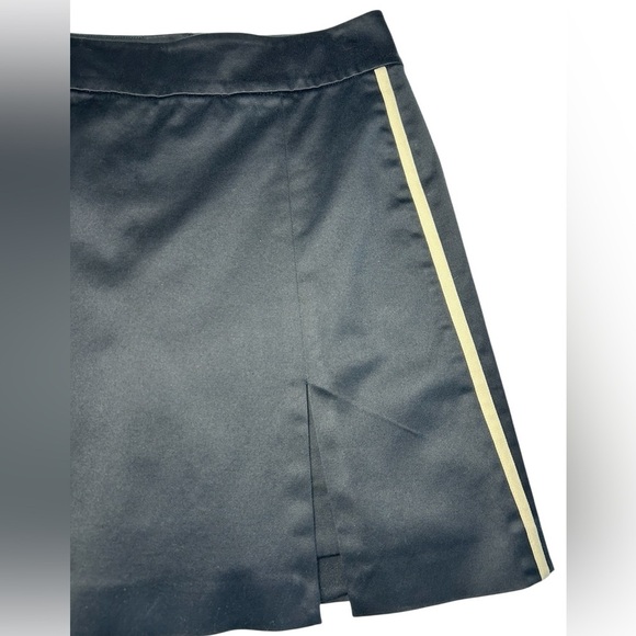 ANNIKA Cutter & Buck Navy Blue + Cream Stripe Back Zip Tennis Golf Skort, Size 6 - Picture 2 of 11